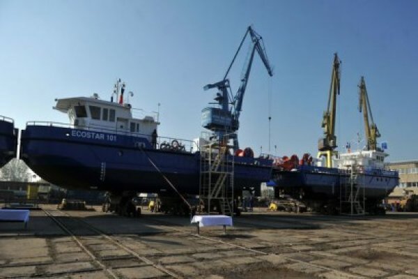 Premieră în construcţia navală românească, la Giurgiu